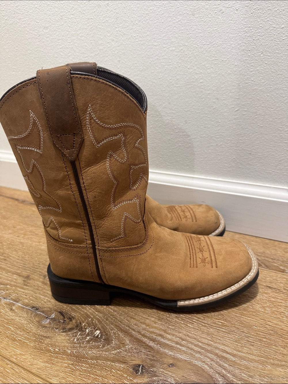 Roper Tan Kids Western Pull-On Boots